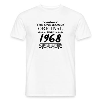 1968 - Baujahr 1968 - Jahrgang 1968 - Männer T-Shirt - Weiß - Vorne - AI Model Male 178 dark (178cm)