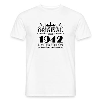 1942 - Year 1942 - Year 1942 - Men's T-Shirt - white - Front - AI Model Male 178 dark (178cm)