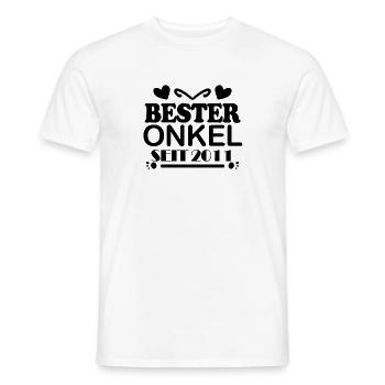 Bester Onkel seit 2011 - Männer T-Shirt - Weiß - Vorne - AI Model Male 178 dark (178cm)
