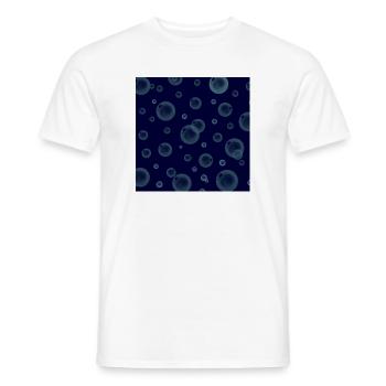tolle meeres motive, Wasserblasenmuster - Männer T-Shirt - Weiß - Vorne - AI Model Male 178 dark (178cm)