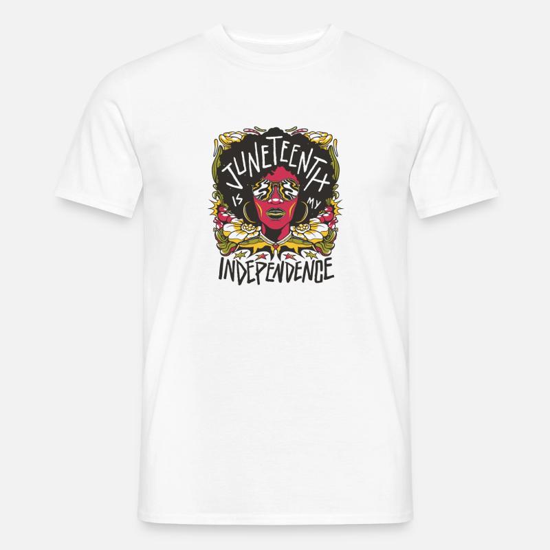 Unabhängige Ikone: Farbexplosion - Männer T-Shirt - Weiß