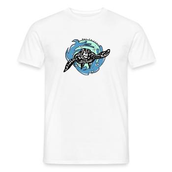 Schildkröte - Männer T-Shirt - Weiß - Vorne - AI Model Male 178 dark (178cm)