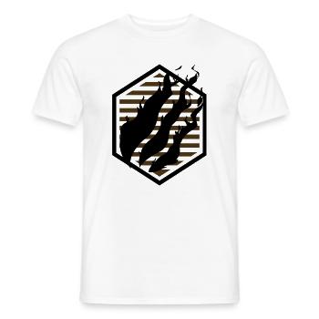 Fire Merch Edition Black - Men's T-Shirt - white - Front - AI Model Male 178 dark (178cm)