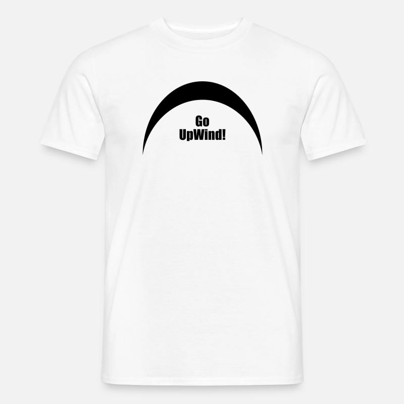 Go Upwind - Kitesurf - Männer T-Shirt - Weiß