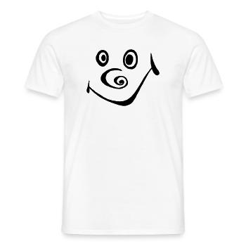 Sourire - T-shirt homme - blanc - Devant - AI Model Male 178 dark (178cm)