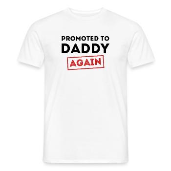 Family Happiness Parents Papa Statement Pregnant Baby - Men's T-Shirt - white - Front - AI Model Male 178 dark (178cm)