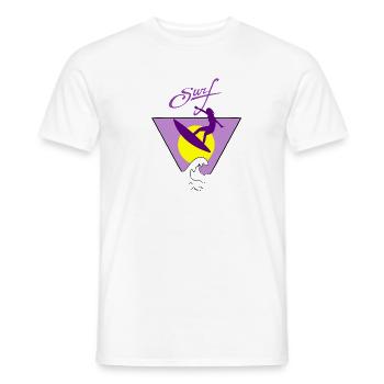 Surf - T-shirt homme - blanc - Devant - AI Model Male 178 dark (178cm)