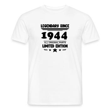 1944 - Born 1944 - Year of construction 1944 - Men's T-Shirt - white - Front - AI Model Male 178 dark (178cm)