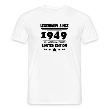 1949 - Jahrgang 1949 - Baujahr 1949 - Männer T-Shirt - Weiß - Vorne - AI Model Male 178 dark (178cm)