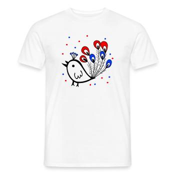 Karneval, Fasching, Spatz - Männer T-Shirt - Weiß - Vorne - AI Model Male 178 dark (178cm)