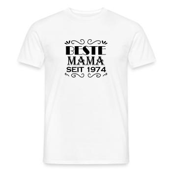 Beste Mama seit 1974 - Männer T-Shirt - Weiß - Vorne - AI Model Male 178 dark (178cm)