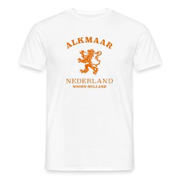 ALKMAAR Nederland Niederlande Netherlands - Männer T-Shirt - Weiß - Vorne - AI Model Male 178 dark (178cm)