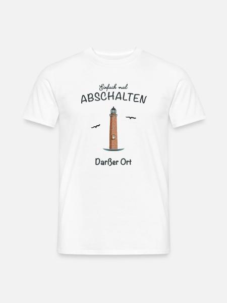 Darßer Ort, Ostseeküste Fischland- Darß- Zingst - Männer T-Shirt - Weiß