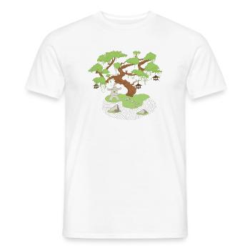 Asien Style - Bonsai - Männer T-Shirt - Weiß - Vorne - AI Model Male 178 dark (178cm)