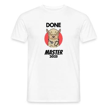 Master 2023 - Männer T-Shirt - Weiß - Vorne - AI Model Male 178 dark (178cm)