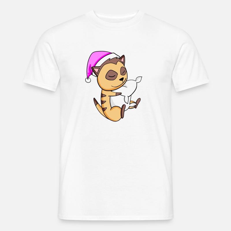Erdmännchen - Männer T-Shirt - Weiß