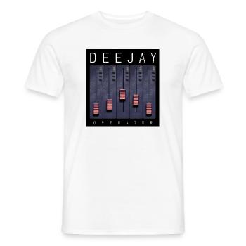 Deejay Operator Fader-Design - Männer T-Shirt - Weiß - Vorne - AI Model Male 178 dark (178cm)