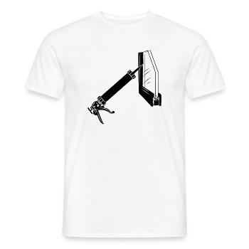 Thermopane-Glaser-Abdichtungsspritze - Männer T-Shirt - Weiß - Vorne - AI Model Male 178 dark (178cm)