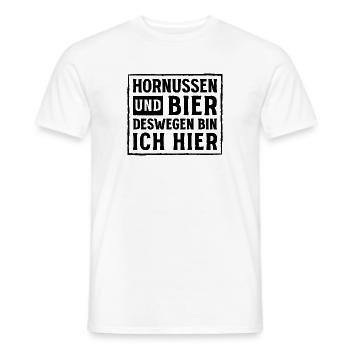 Hornussen und Bier Statement Design - Männer T-Shirt - Weiß - Vorne - AI Model Male 178 dark (178cm)