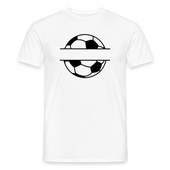 Football name banner - Men's T-Shirt - white - Front - AI Model Male 178 dark (178cm)