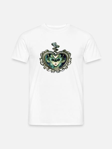 Das weise und wunderbare Eulenmädchen - Männer T-Shirt - Weiß