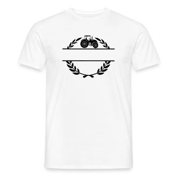Fier du tracteur fermier - T-shirt homme - blanc - Devant - AI Model Male 178 dark (178cm)