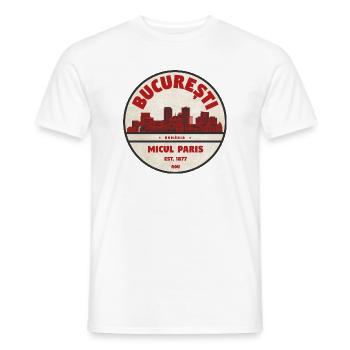 Millésime Micul Paris de Bucarest - T-shirt homme - blanc - Devant - AI Model Male 178 dark (178cm)