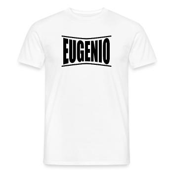 t-shirt Eugenio t-shirt gift idea - Men's T-Shirt - white - Front - AI Model Male 178 dark (178cm)