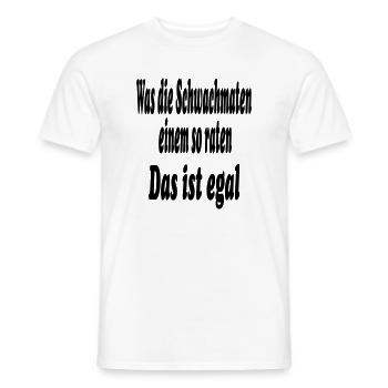 Schwachmaten - Männer T-Shirt - Weiß - Vorne - AI Model Male 178 dark (178cm)