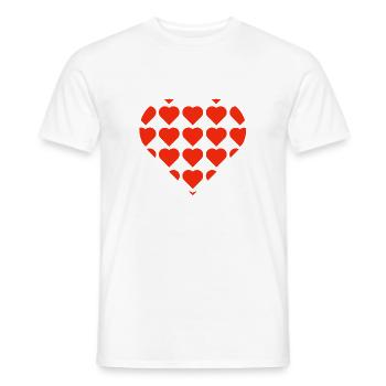 Valentinstag, Valentinstag, Valentinstag - Männer T-Shirt - Weiß - Vorne - AI Model Male 178 dark (178cm)