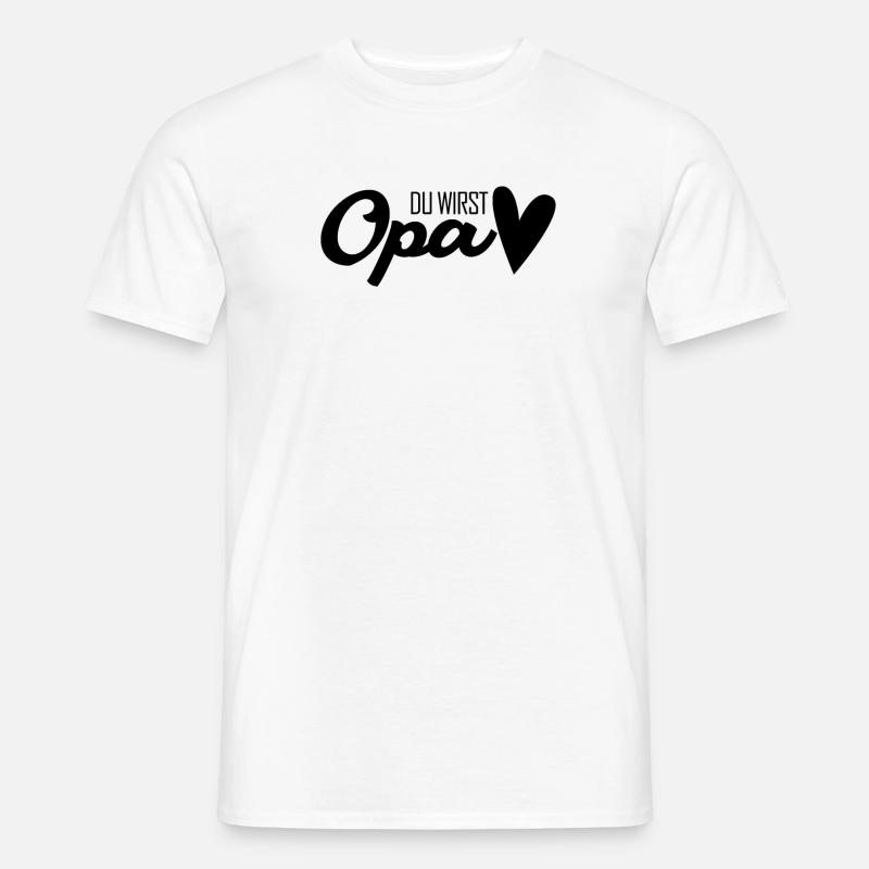 Opa - Opa werden - Bald Opa - Männer T-Shirt - Weiß