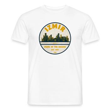 Izmir Perle der Ägäis Abzeichen - Männer T-Shirt - Weiß - Vorne - AI Model Male 178 dark (178cm)