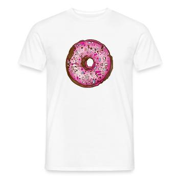 Doughnut - Men's T-Shirt - white - Front - AI Model Male 178 dark (178cm)
