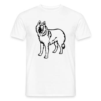 Tervueren - Men's T-Shirt - white - Front - AI Model Male 178 dark (178cm)