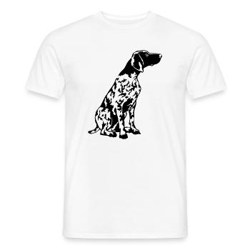 Cheveux courts allemands - T-shirt homme - blanc - Devant - AI Model Male 178 dark (178cm)