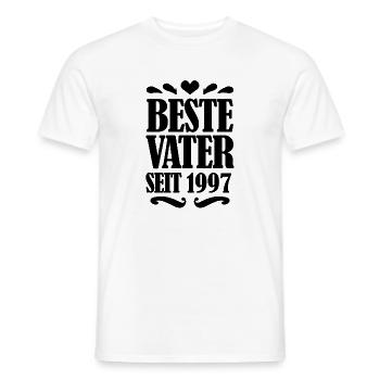 Bester Vater seit 1997 - Männer T-Shirt - Weiß - Vorne - AI Model Male 178 dark (178cm)