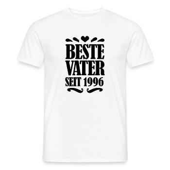 Bester Vater seit 1996 - Männer T-Shirt - Weiß - Vorne - AI Model Male 178 dark (178cm)