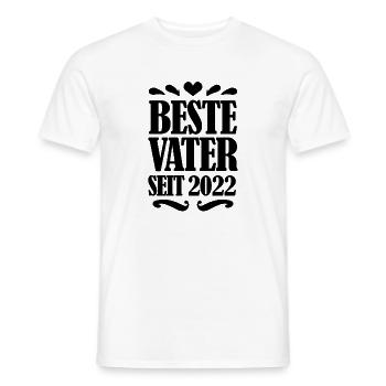 Bester Vater seit 2022 - Männer T-Shirt - Weiß - Vorne - AI Model Male 178 dark (178cm)