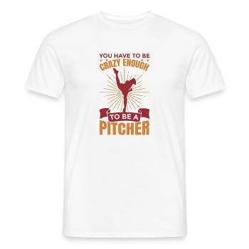 Pitcher Motivation - Men's T-Shirt - white - Front - AI Model Male 178 dark (178cm)