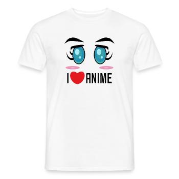 Cosplay Zeichentrick Statement Herz Manga Anime - Männer T-Shirt - Weiß - Vorne - AI Model Male 178 dark (178cm)