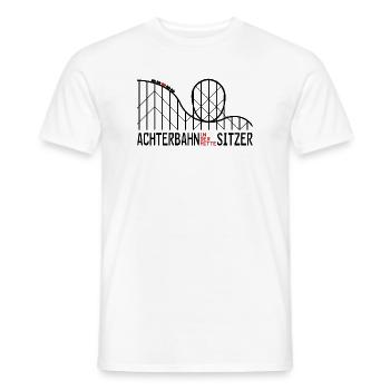 Achterbahnindermittesitzer 2 - Männer T-Shirt - Weiß - Vorne - AI Model Male 178 dark (178cm)
