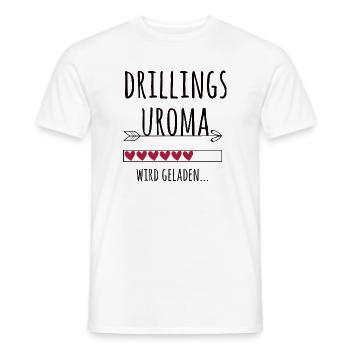 werdende Drillingsuroma Schwangerschaft Drillinge - Männer T-Shirt - Weiß - Vorne - AI Model Male 178 dark (178cm)