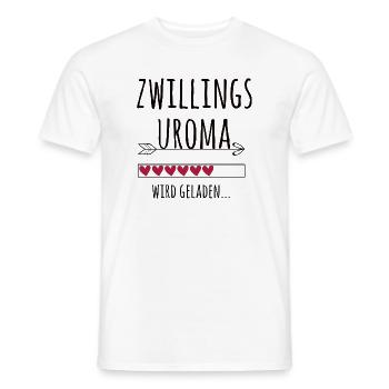 werdende Zwillingsuroma Schwangerschaft Zwillinge - Männer T-Shirt - Weiß - Vorne - AI Model Male 178 dark (178cm)