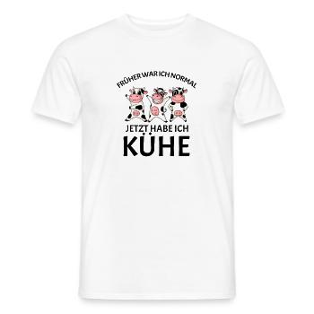 Kuh Kühe Rind - Männer T-Shirt - Weiß - Vorne - AI Model Male 178 dark (178cm)