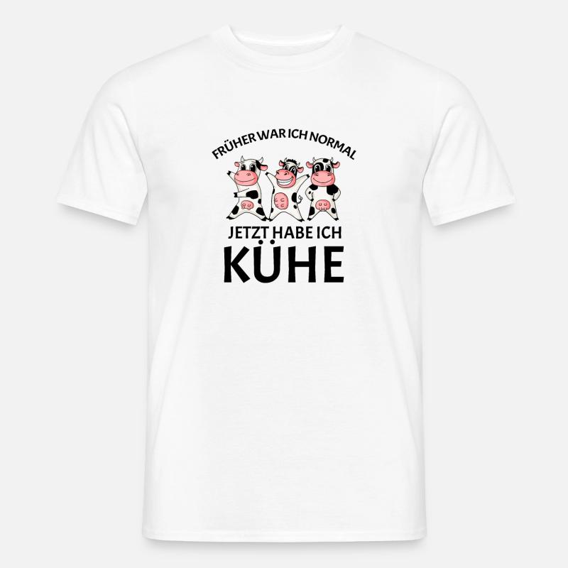 Kuh Kühe Rind - Männer T-Shirt - Weiß