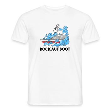 Ziege Boot Lustig - Männer T-Shirt - Weiß - Vorne - AI Model Male 178 dark (178cm)