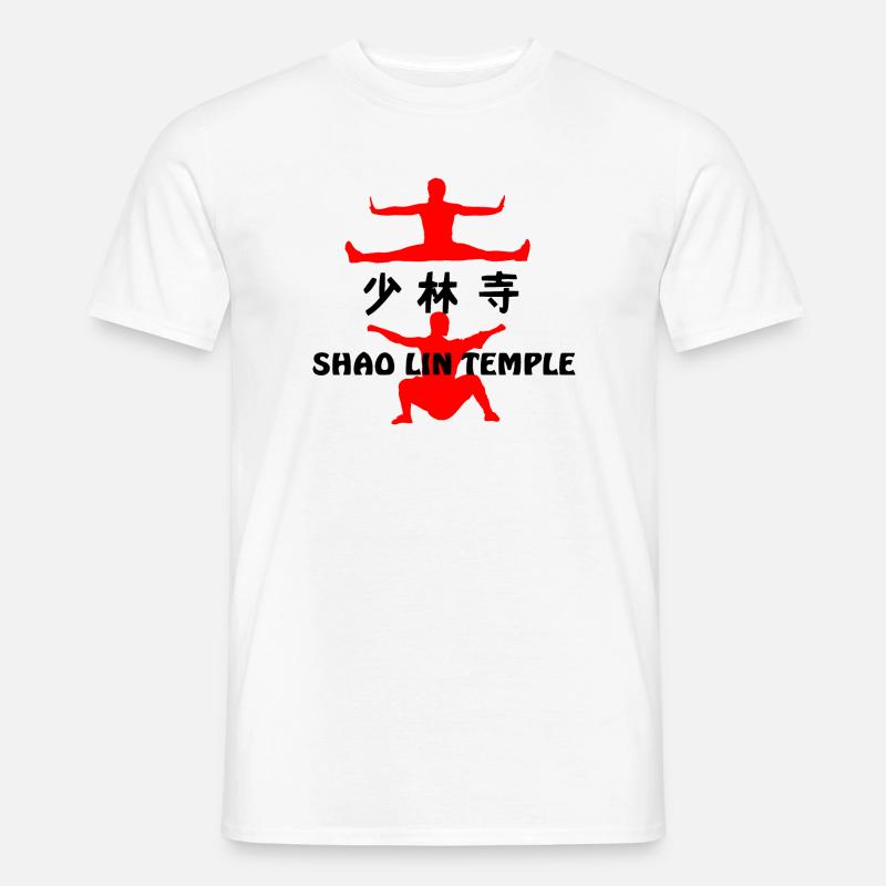 Kung Fu Shaolin Tempel - Männer T-Shirt - Weiß