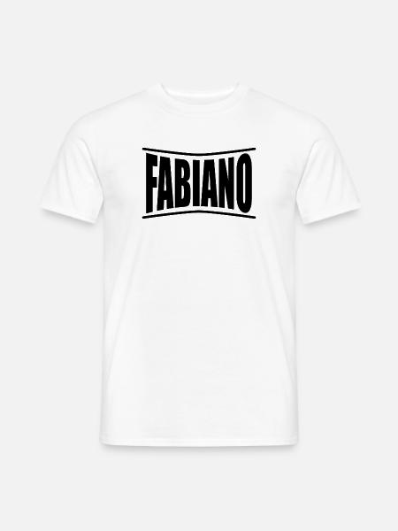 T-Shirt Fabiano T-Shirt Geschenkidee - Männer T-Shirt - Weiß