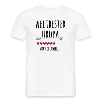 werdender Uropa Schwangerschaft Geschenk - Männer T-Shirt - Weiß - Vorne - AI Model Male 178 dark (178cm)