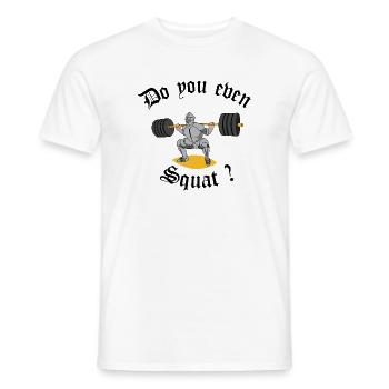 Ritter-Gewichtheber - Männer T-Shirt - Weiß - Vorne - AI Model Male 178 dark (178cm)